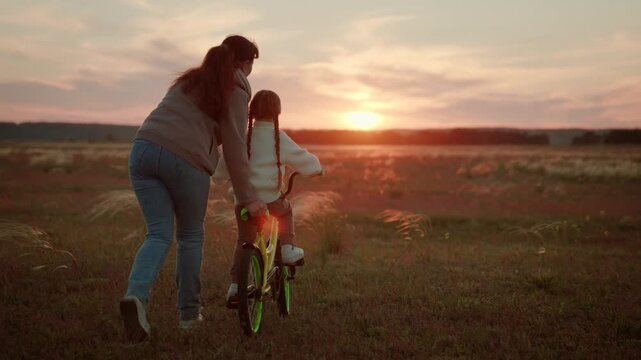Together in the wild, Learning under the sky, Biking for the first time, Mother&rsquo;s encouragement, Nature&rsquo;s embrace, Sunset silhouette, Field of wishes, Guiding with love, Life&rsquo;s important lessons