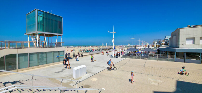 Seafront Promenade at Malo-les-Bains, Dunkirk, France	