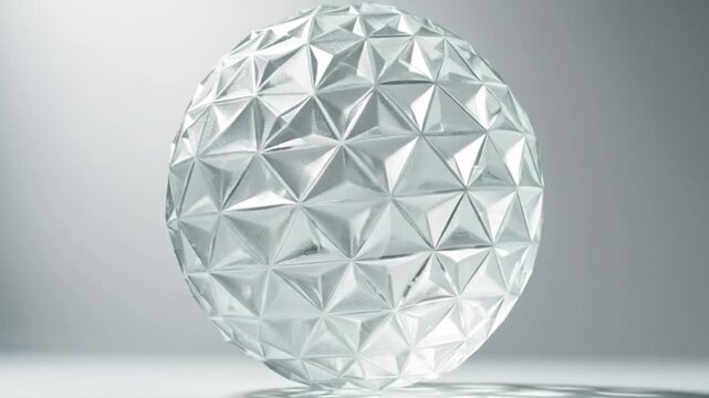 3d geometric diamond shape rotating seamless loop animation