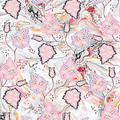 Fototapeta premium seamless pattern with flowers