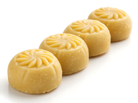 Peda sweets, isolated on white background