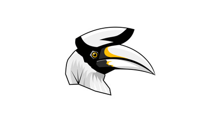 Toucan Bird Head Closeup Illustration. © Nb