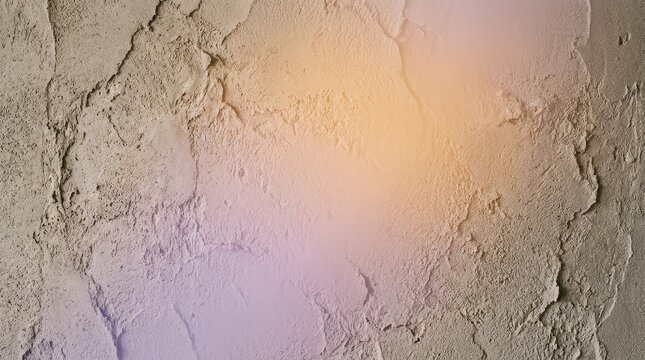 Textured plaster wall with gradient lighting modern interior design element