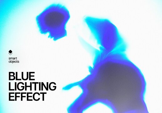 Blue Lighting Effect For Poster And Social Media Design