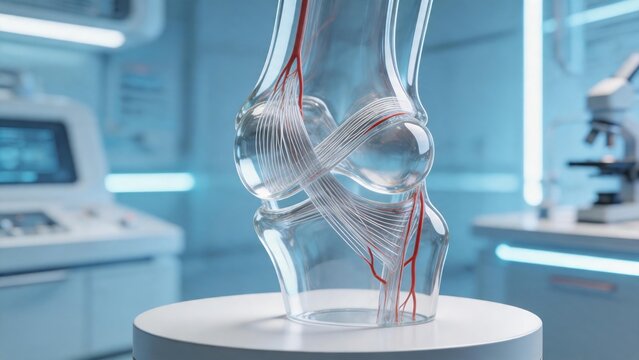 Futuristic 3D Medical Visualization of Human Knee Joint Anatomy for Advanced Orthopedic Research