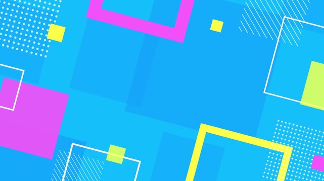 colorful geometric pattern pop and cute business background frame
