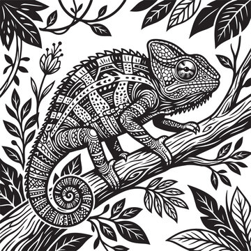 lizard on a branch