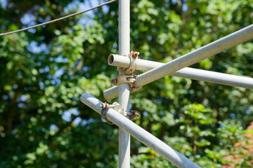Details of scaffolding poles and joints © Brian Martin