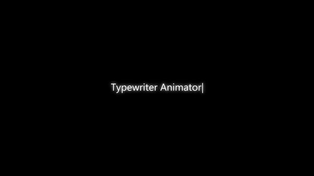 Glowing Orange Typewriter Text Animation with Blinking Cursor on Black Background Editable Typography Motion Graphic