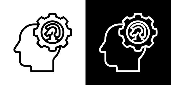 Strategic Icon Of Line Black And White Style Vector Illustrationn