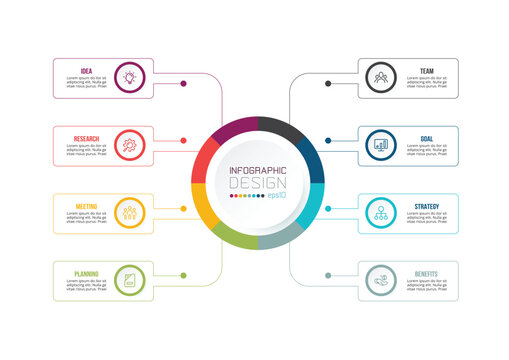 Infographic template business concept with diagram.