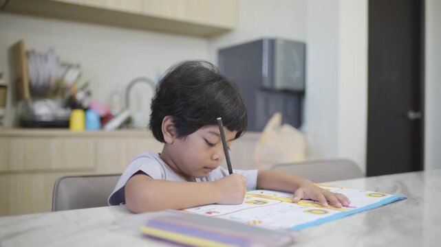 Asian youth education literacy inscription concentration academic study homeschool curriculum pedagogy