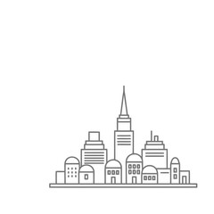 Fototapeta premium City skyline outline