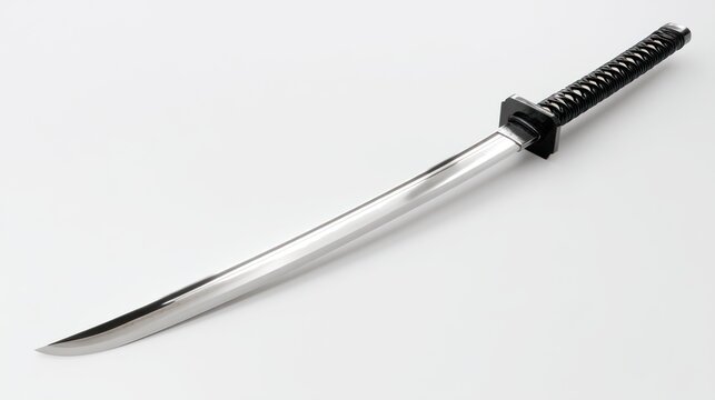 Shiny sword on transparent background