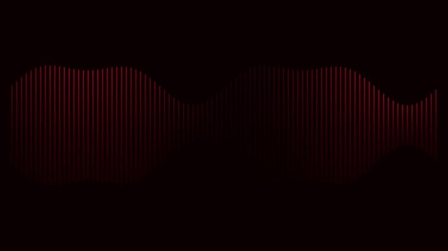 Stealth crimson red quantum fluid wave animation 4K loop dark futuristic background
