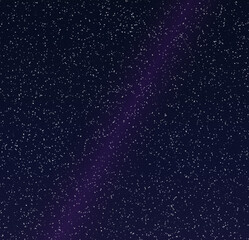 Milky Way galaxy with nebula and stars in blue tones, representing dreams, mystery and the universe, for astronomy content, education and space presentations © redcat