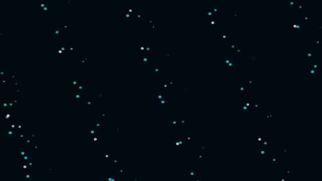 Cyber digital hexagon rain matrix data code animation 4K loop sci-fi technology background
