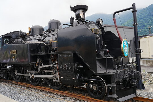 Tobu Railway Steam Locomotive SL Taiju Running in Nikko and Kinugawa Area, Tochigi, Japan - 日本 栃木県 日光 鬼怒川を走る東武鉄道のSL大樹 蒸気機関車