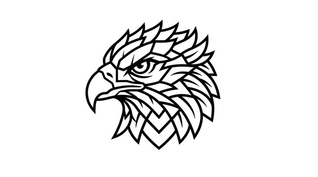 eagle head vector