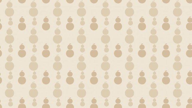Beige japanese hyotan gourd pattern scrolling, traditional seamless loop background