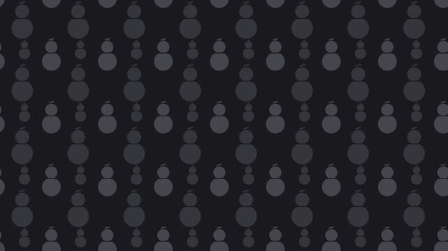 Black japanese hyotan gourd pattern scrolling, traditional seamless loop background