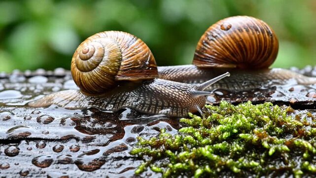 snail on a leaf