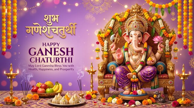 Ganesh Chaturthi background 