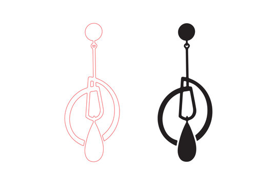 laser cut, laser cut earrings, earring silhouette, earring SVG, earrings SVG, earring template, earring design, earring file, laser cut SVG, Cricut earrings, Glowforge SVG, xTool file, LightBurn file,