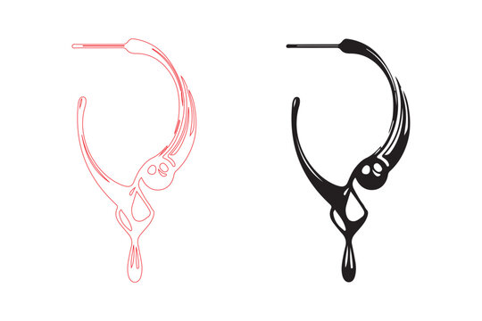 laser cut, laser cut earrings, earring silhouette, earring SVG, earrings SVG, earring template, earring design, earring file, laser cut SVG, Cricut earrings, Glowforge SVG, xTool file, LightBurn file,