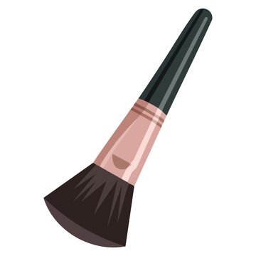 Isolated makeup brush vector illustration on white background perfect for cosmetic beauty salon and fashion concepts