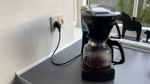 coffee machine in the kitchen
