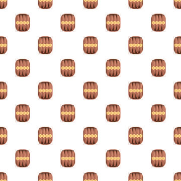 Hand rolled cigars packed in wooden boxes forming a repeating seamless pattern