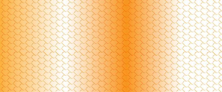 Dragon golden scale seamless pattern. Snake squama. Fish, mermaid, reptile scale background. Simple abstract dinosaur or dragon skin seamless pattern. Vector liner illustration on white background.