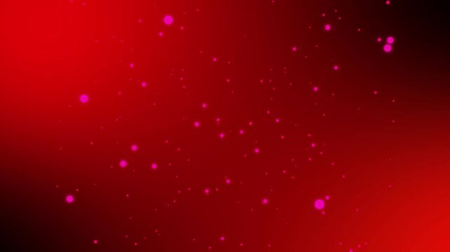 Red gradient abstract animation features glowing pink particles. Gradient abstract half circle element creates screen loops. Abstract animation style looks very professional.