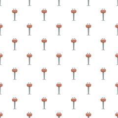 Obraz premium Parking meter payment mechanisms forming a seamless pattern on a white background