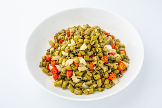 A Vegetarian Dish: Stir-fried Sour Long Beans