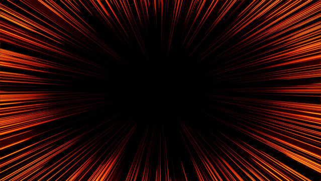 Red speed lines overlay effect