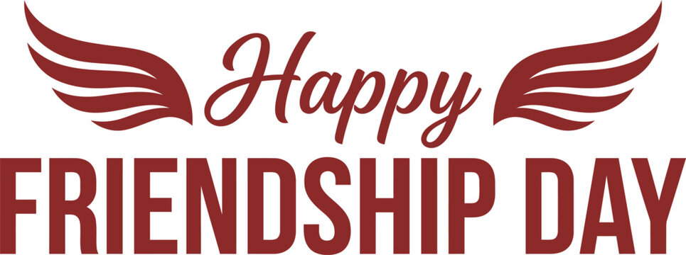 Happy friendship day wishes celebrate bonds with heartfelt greetings and winged design