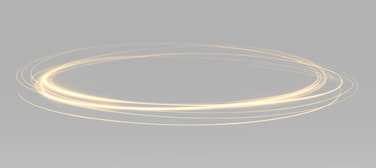 Golden light orbit with glowing neon ring abstract premium energy overlay effect © theladydarina