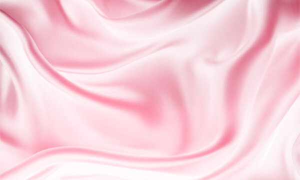 Smooth elegant pink silk or satin luxury cloth texture background