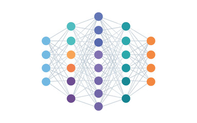 Obraz premium Neural Network Architecture Infographic