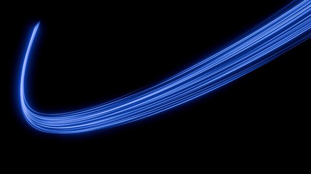 Fibre di luce in movimento