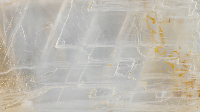 Crystal formation of gypsum found in nature during daylight