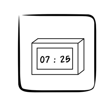 alarm clock icon vector