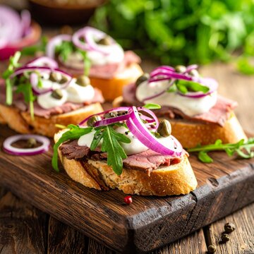 Roastbeef-Canap&eacute;s