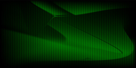 Obraz premium Dark green neon gradient ribbed glass. Vector ribbed glass texture background. Mesh gradient. acrylic ribbed bath surface. Reeded glass background semitransparent overlay. Bath wall window