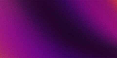 Fototapeta premium Glowing purple red yellow orange black abstract color gradient banner poster cover design, dark grainy texture, copy space. eps10