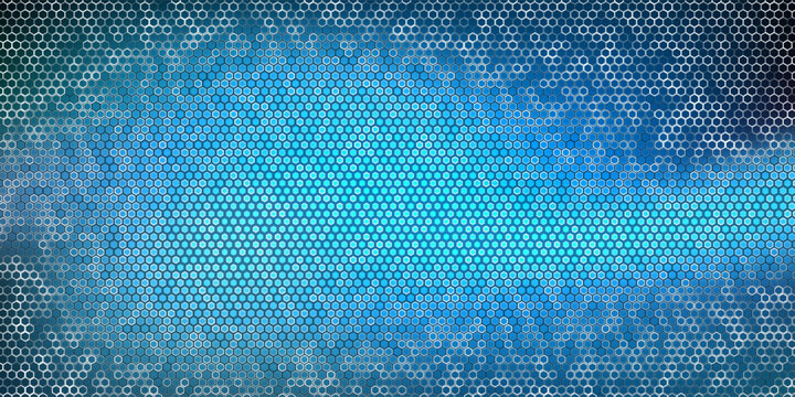 Dark Hexagon Abstract Technology or Science Background. Hi Tech Hexagon Grid. Vector Illustration.