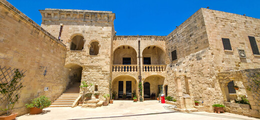 Naklejka premium Magisterial Palace in Fort St Angelo, Birgu, Malta