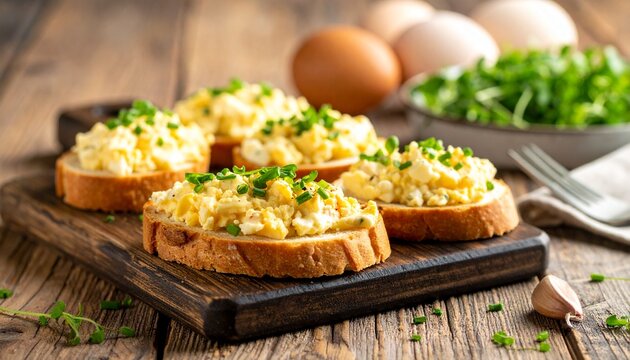 Ei-Kresse-Canap&eacute;s